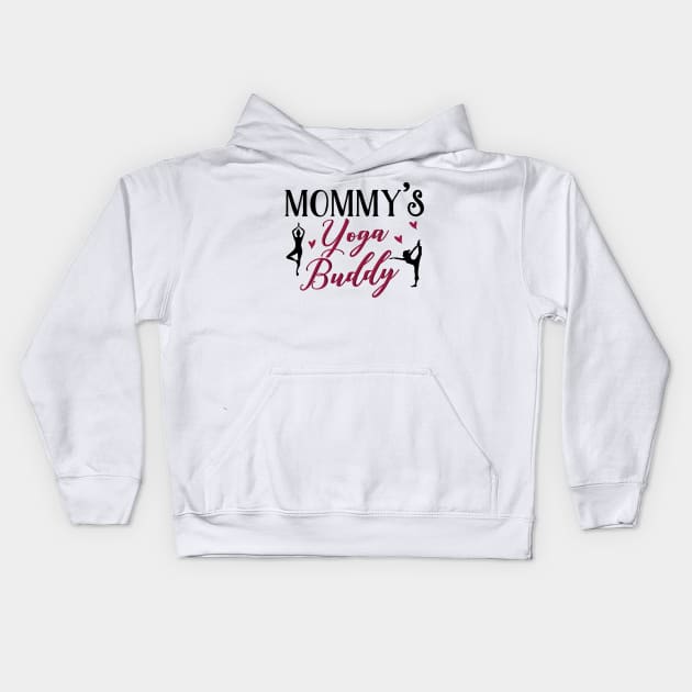 Yoga Mom Daughter Matching Gifts Kids Hoodie by KsuAnn